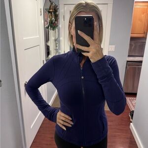 Lululemon Athletica Deep Blue Zip-Up Jacket